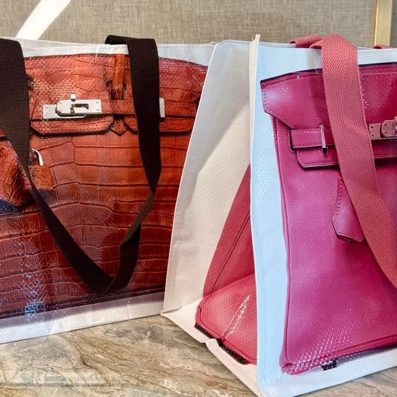 Green -🚨 Instagram craze Tote- Art PrintTote Illustrated Top-Handle Graphic - Picture 7 of 16